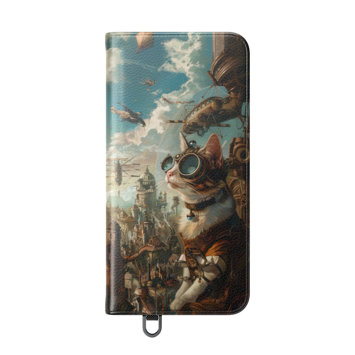 Steampunk Aviator Cat - Wallet Flip Case