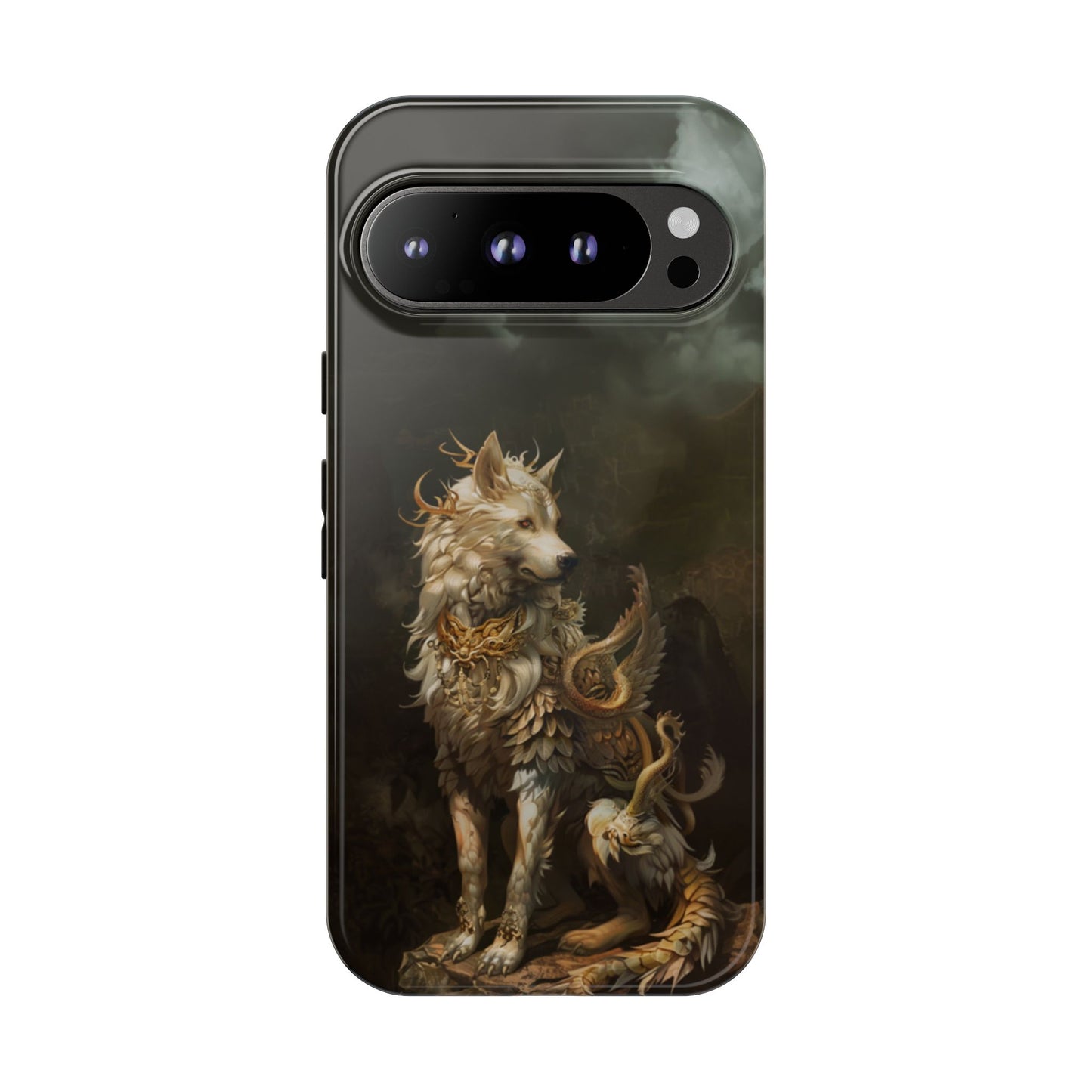 Antlered Wolf Guardian - Tough Google Pixel Case