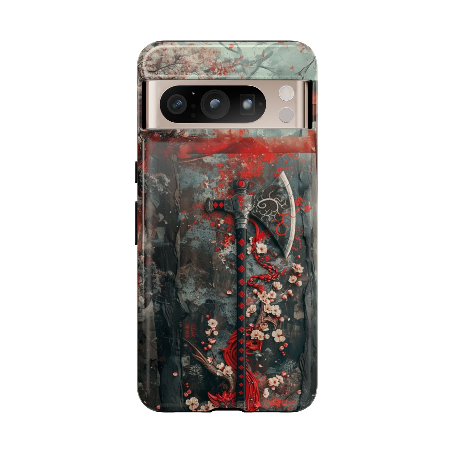 Sakura Warrior Axe - Tough Google Pixel Case