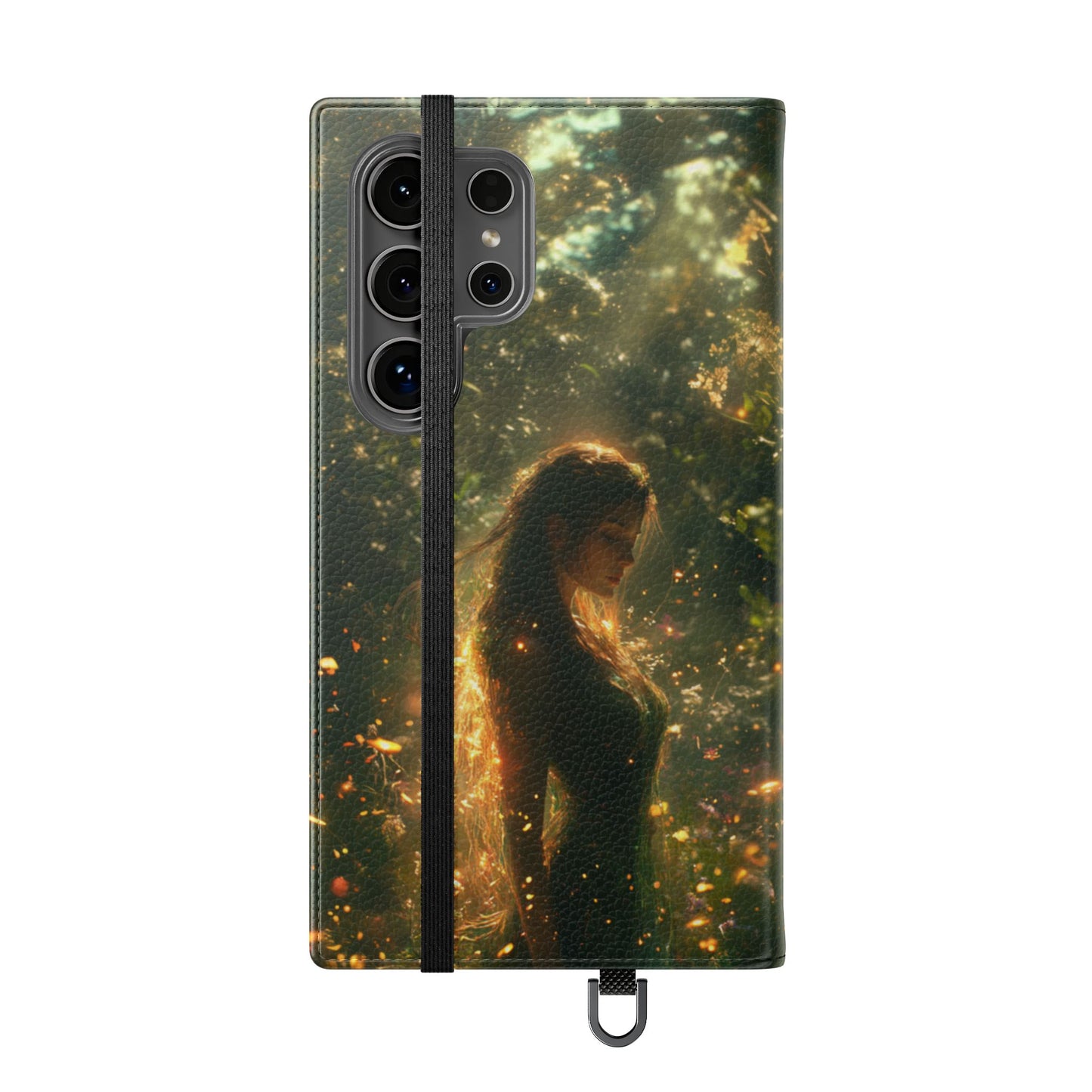 Forest Goddess Golden Light Meadow - Wallet Flip Case