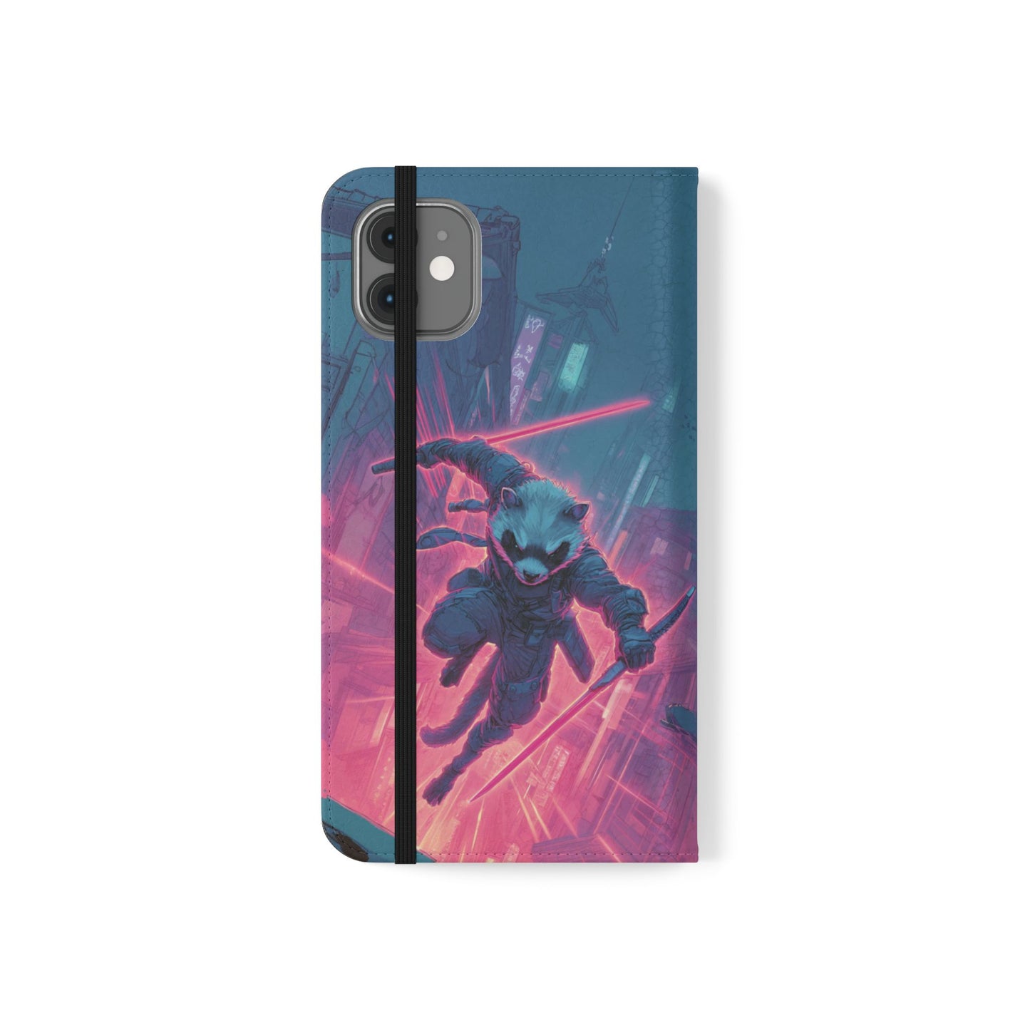 Cyberpunk Ferret - Wallet Flip Case