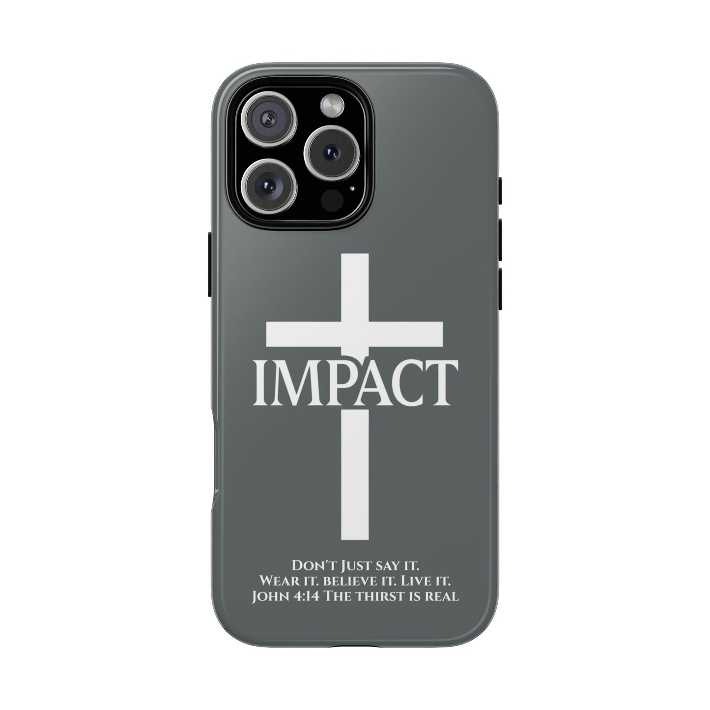 Impact Gray- Tough iPhone Case