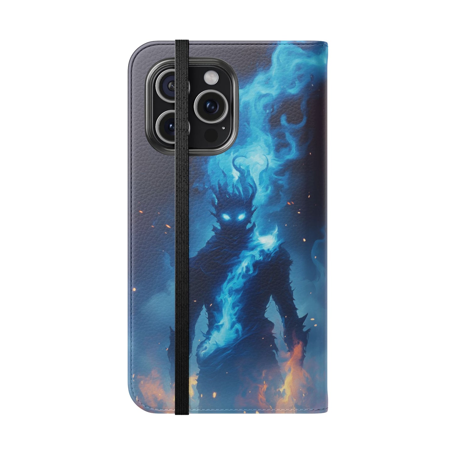 Blue Flame Spirit - Wallet Flip Case
