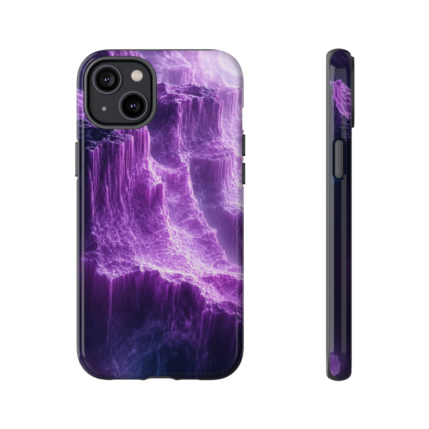 Purple Crystal Canyon - Tough iPhone Case