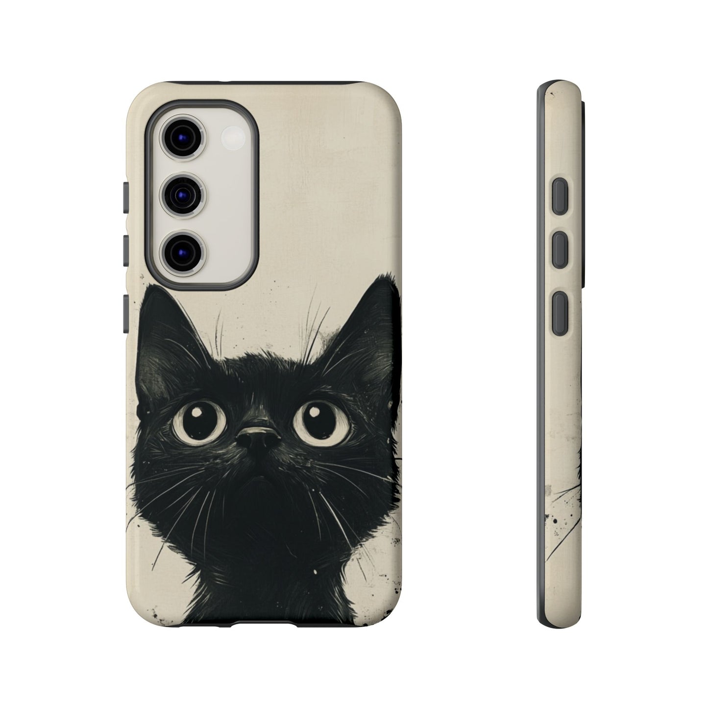 Black Cat Ink Sketch - Tough Samsung Galaxy Case