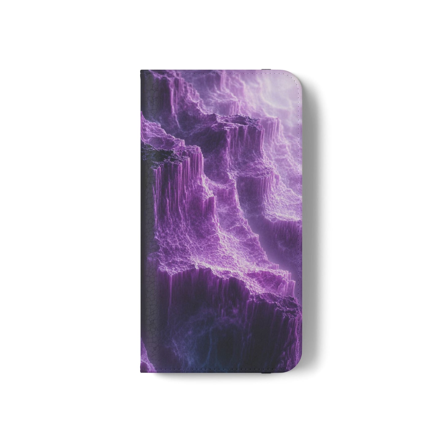 Purple Crystal Canyon - Wallet Flip Case