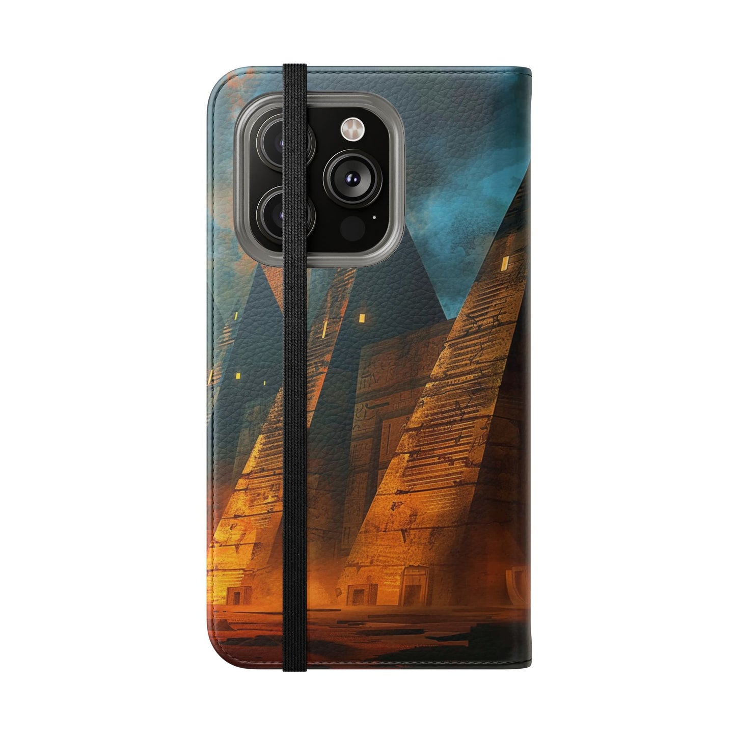 Ancient Egyptian Pyramids Sunset - Wallet Flip Case