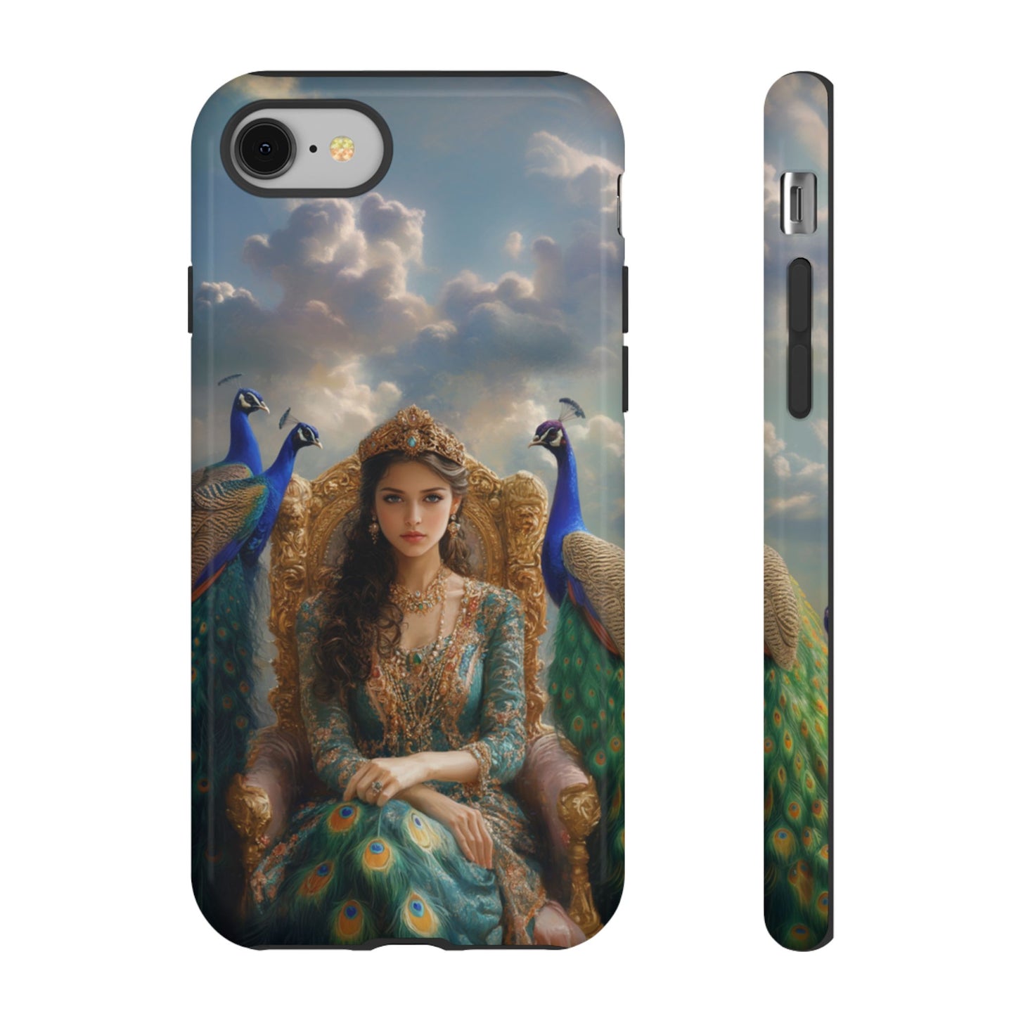 Hera Peacock Empress Golden Throne - Tough iPhone Case