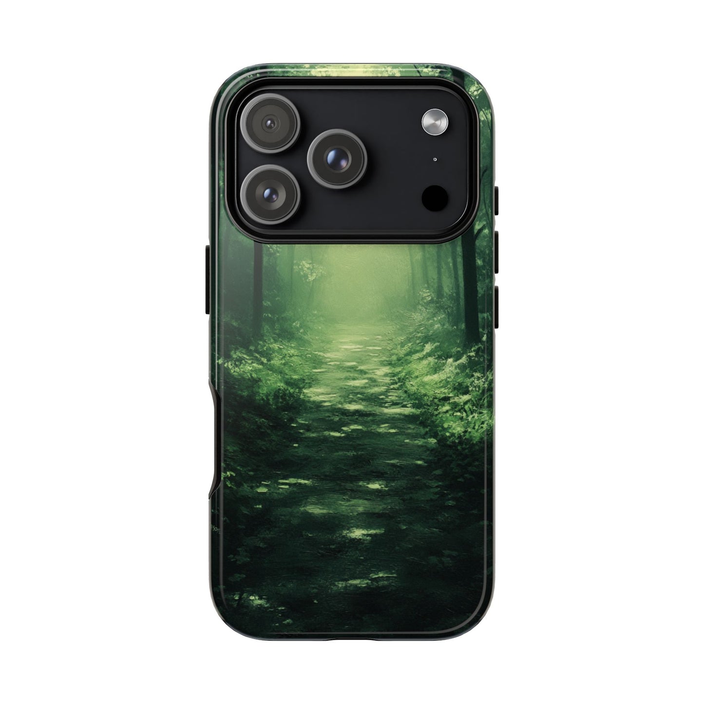 Emerald Mist Forest Path - Tough iPhone Case