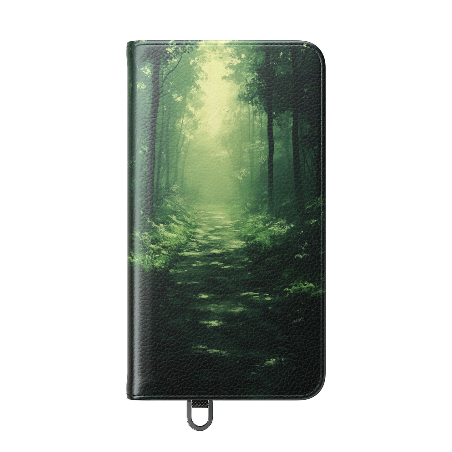 Emerald Mist Forest Path - Wallet Flip Case