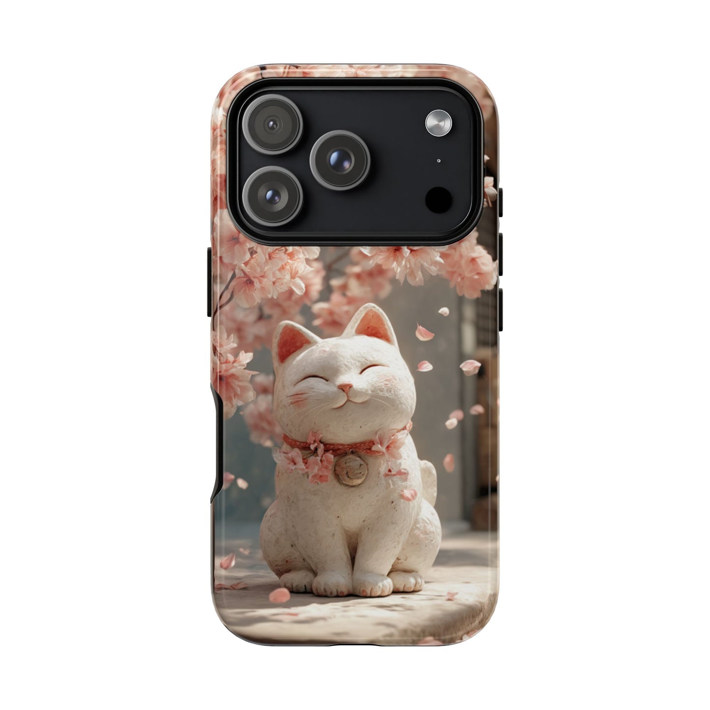 Sakura Lucky Cat - Tough iPhone Case