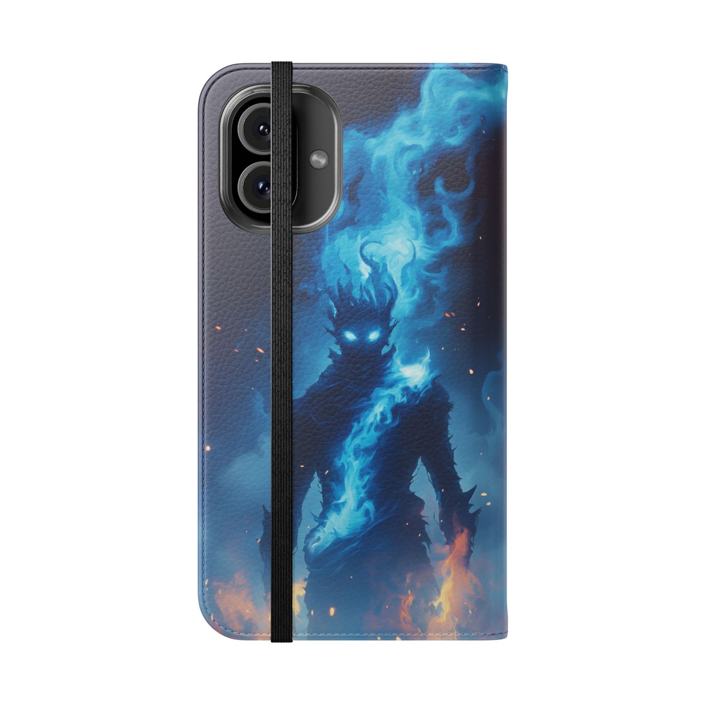 Blue Flame Spirit - Wallet Flip Case