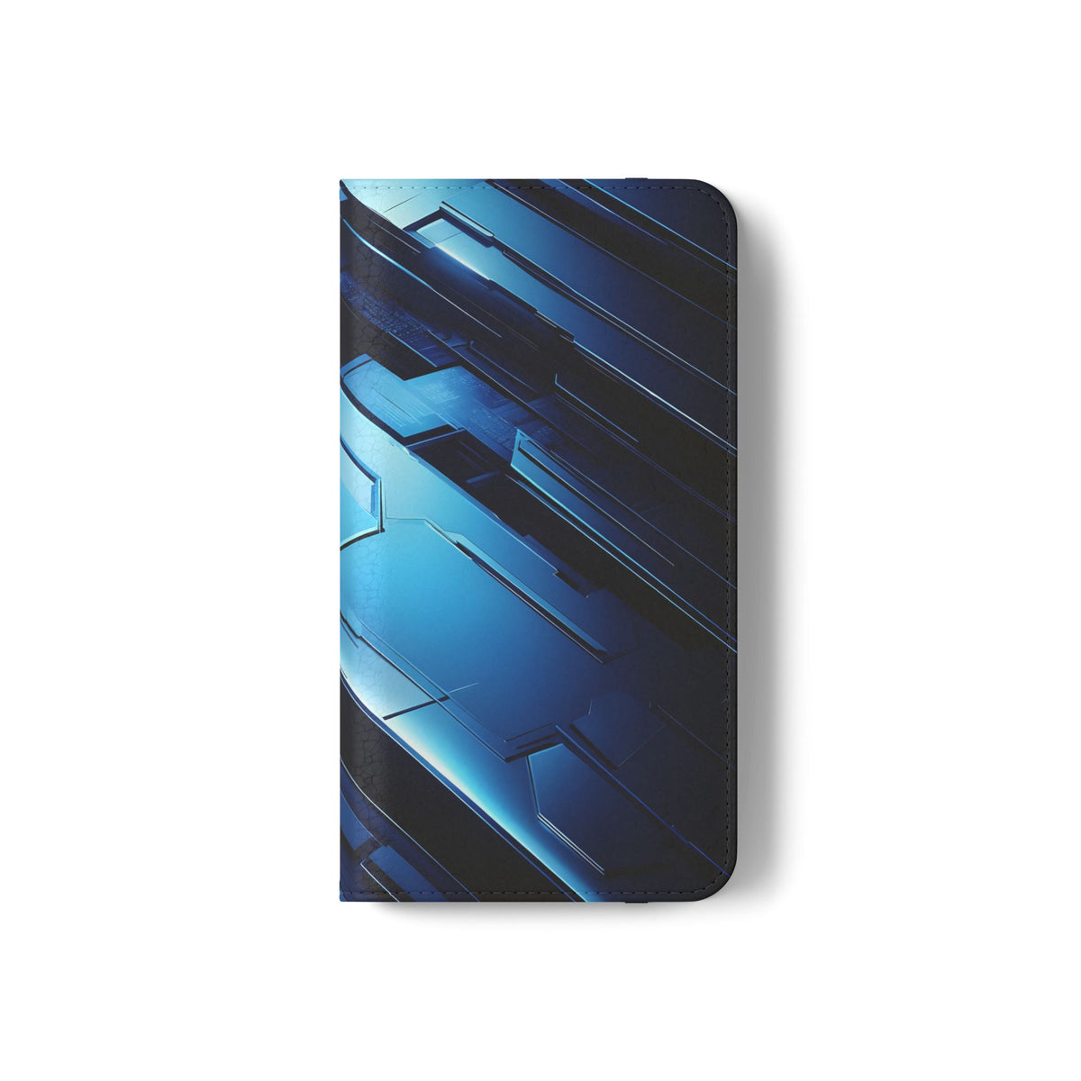 Blue Tech Matrix - Wallet Flip Case