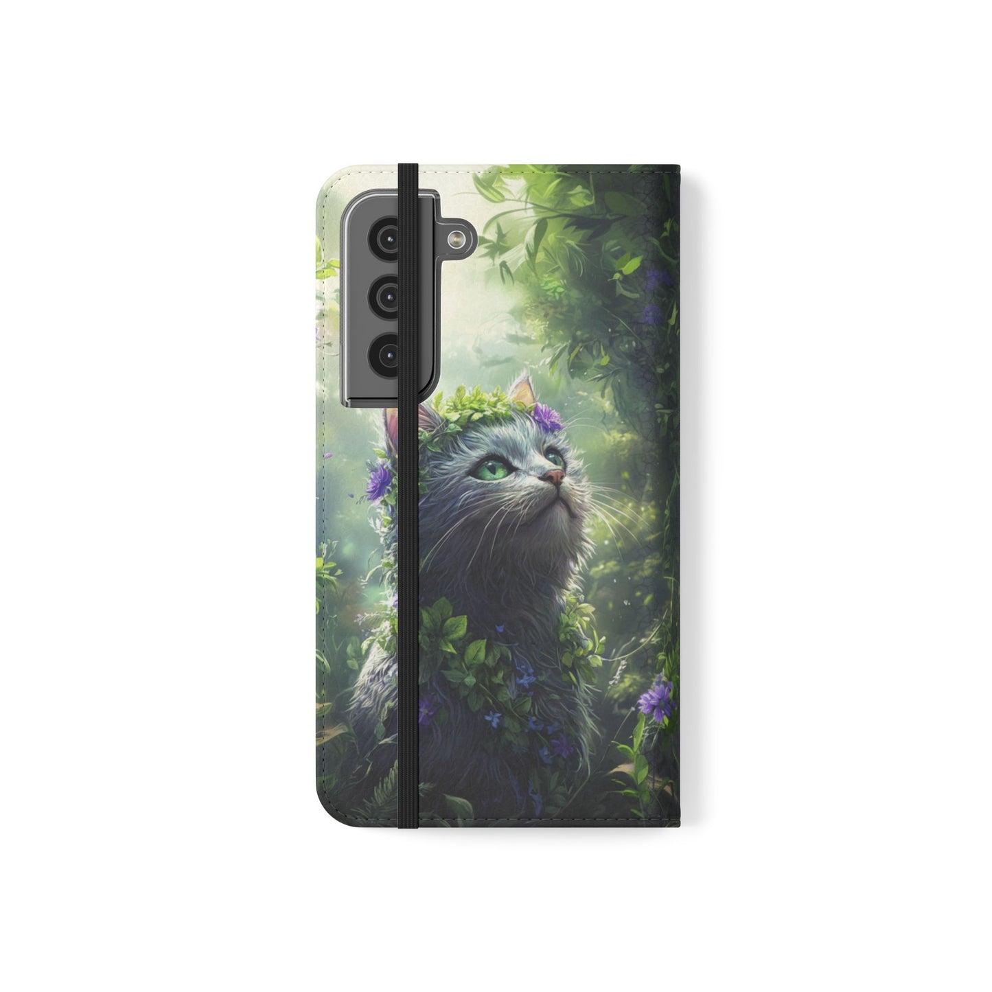Forest Spirit Cat - Wallet Flip Case