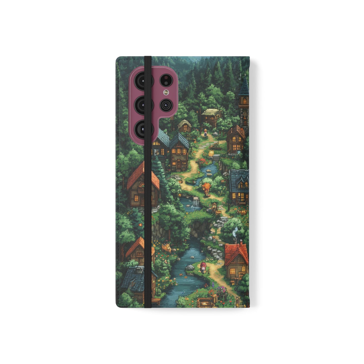 Pixel Forest Hamlet - Wallet Flip Case