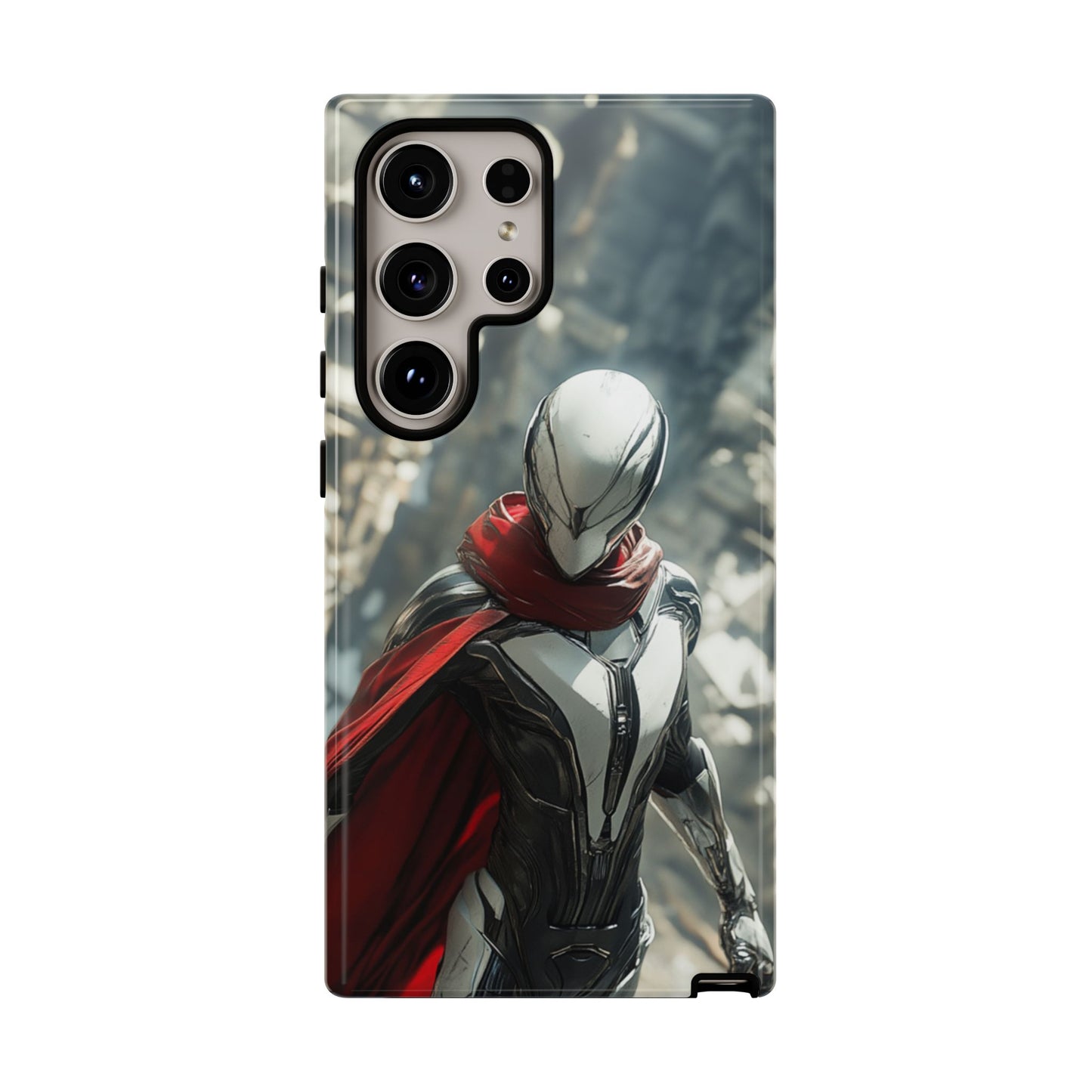 Crimson Sentinel Phone Case – iPhone, Google Pixel, Samsung Galaxy