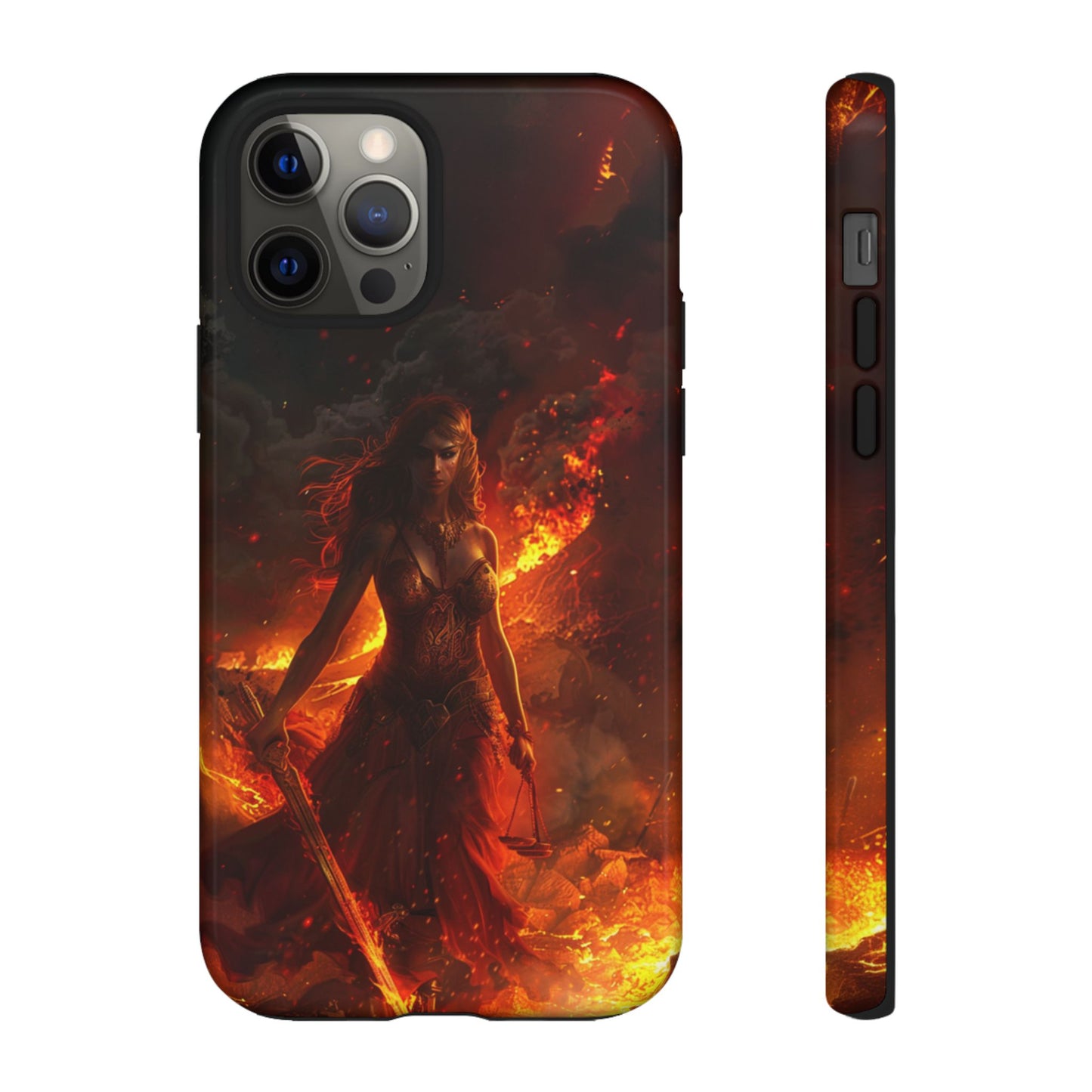 Fiery Goddess Nemesis Phone Case - iPhone, Google Pixel, Samsung Galaxy