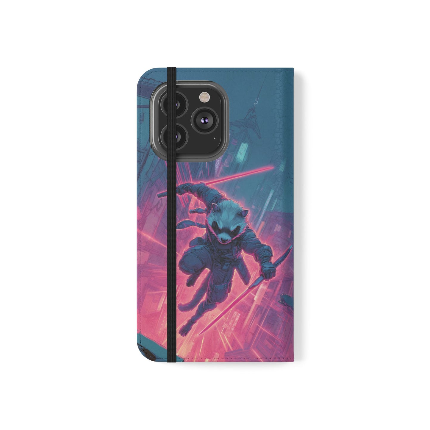Cyberpunk Ferret - Wallet Flip Case