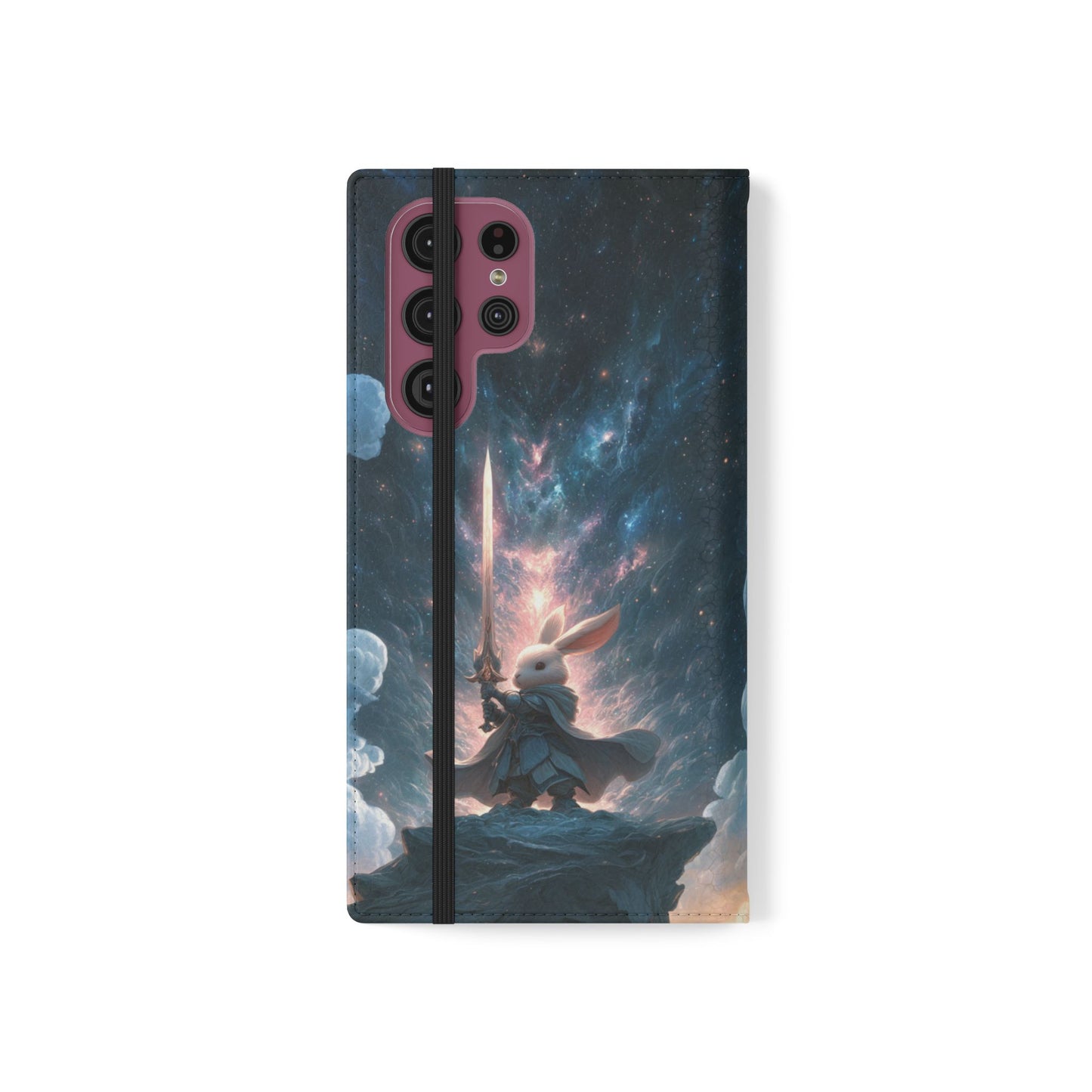Cosmic Warrior Rabbit - Wallet Flip Case