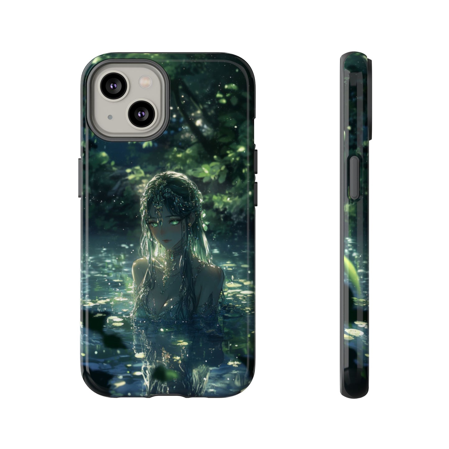 Forest Water Nymph Green Eyes Pond - Tough iPhone Case