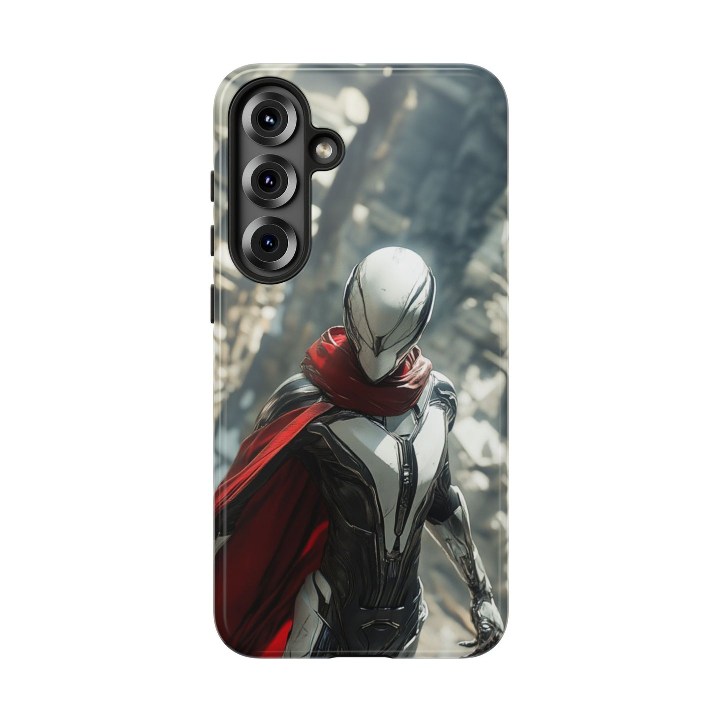 Crimson Sentinel Phone Case – iPhone, Google Pixel, Samsung Galaxy