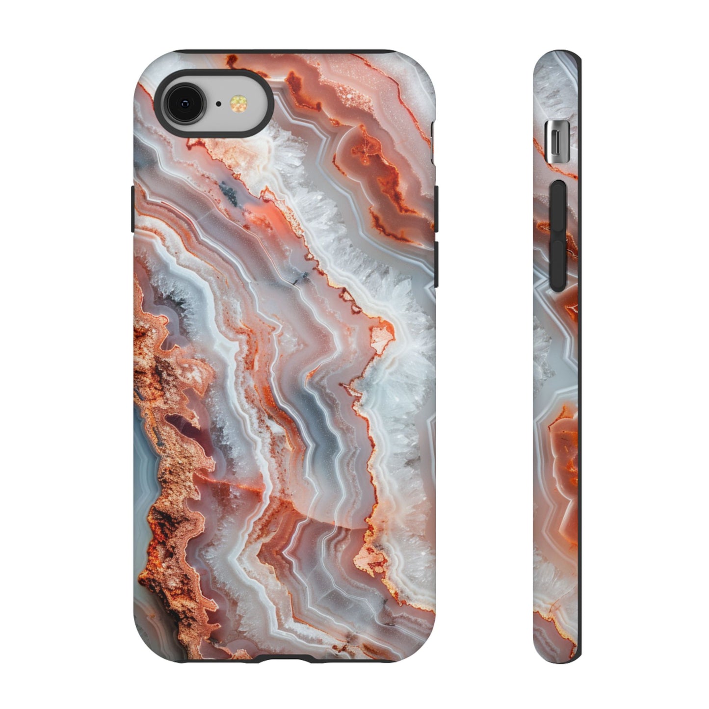 Rose Agate Currents – Tough iPhone Case