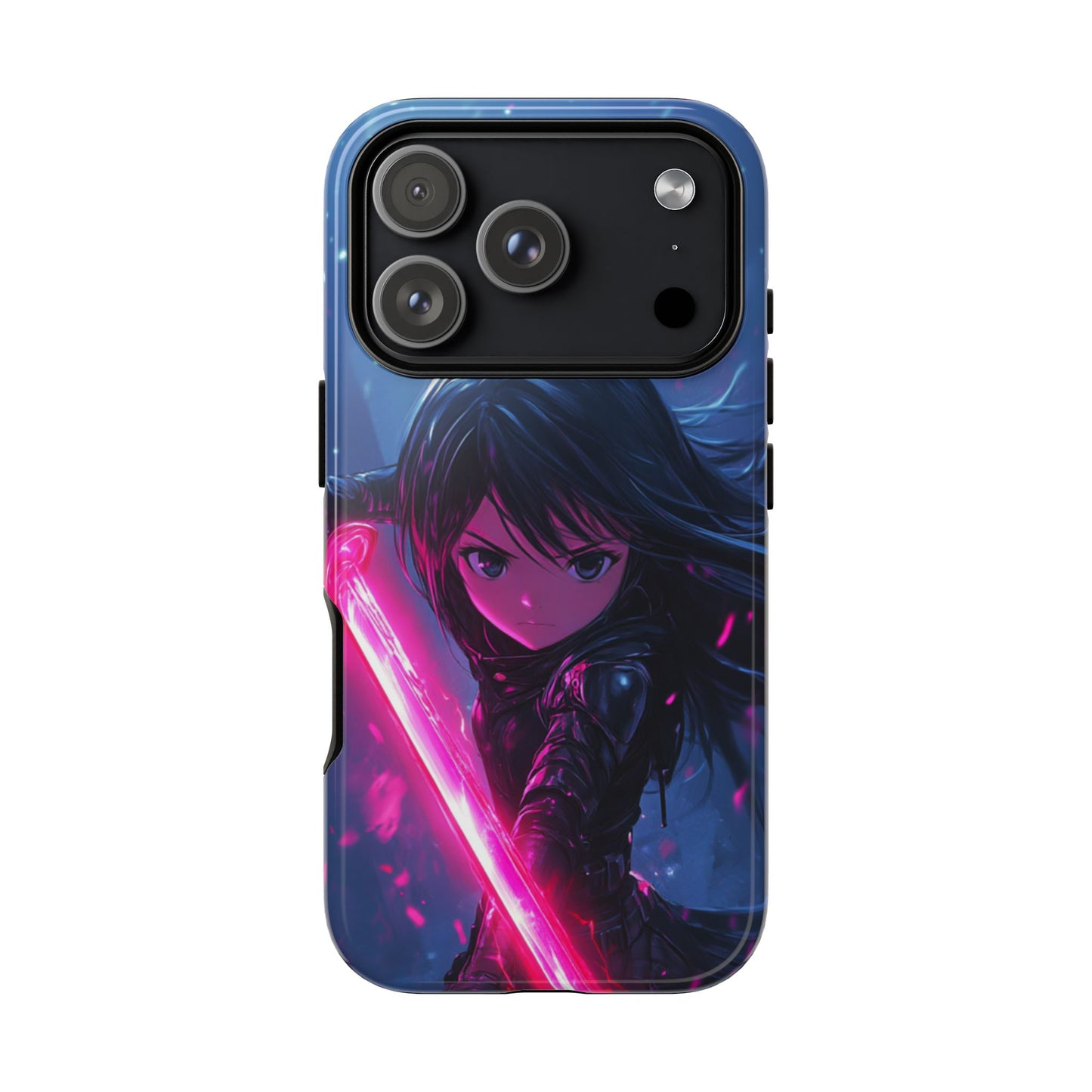 Neon Blade Warrior – Tough iPhone Case