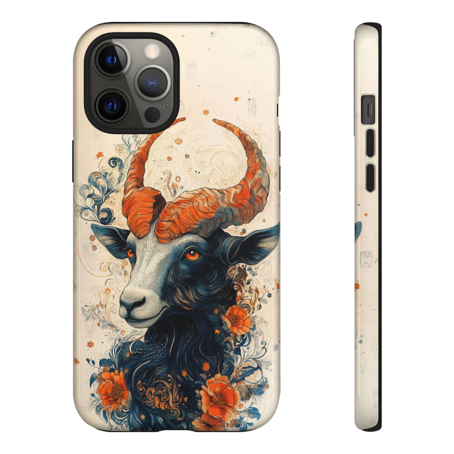 Capricorn Zodiac Artistic Floral Phone Case – iPhone, Google Pixel, Samsung Galaxy