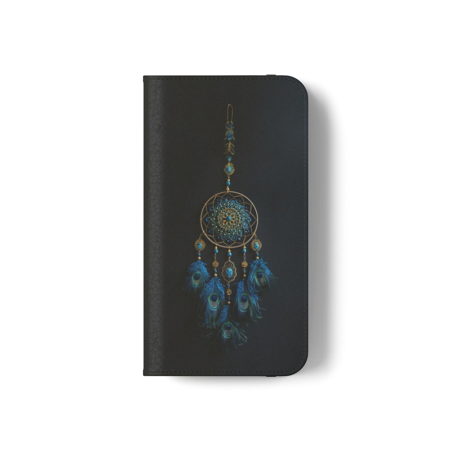 Peacock Feather Dreamcatcher - Wallet Flip Case
