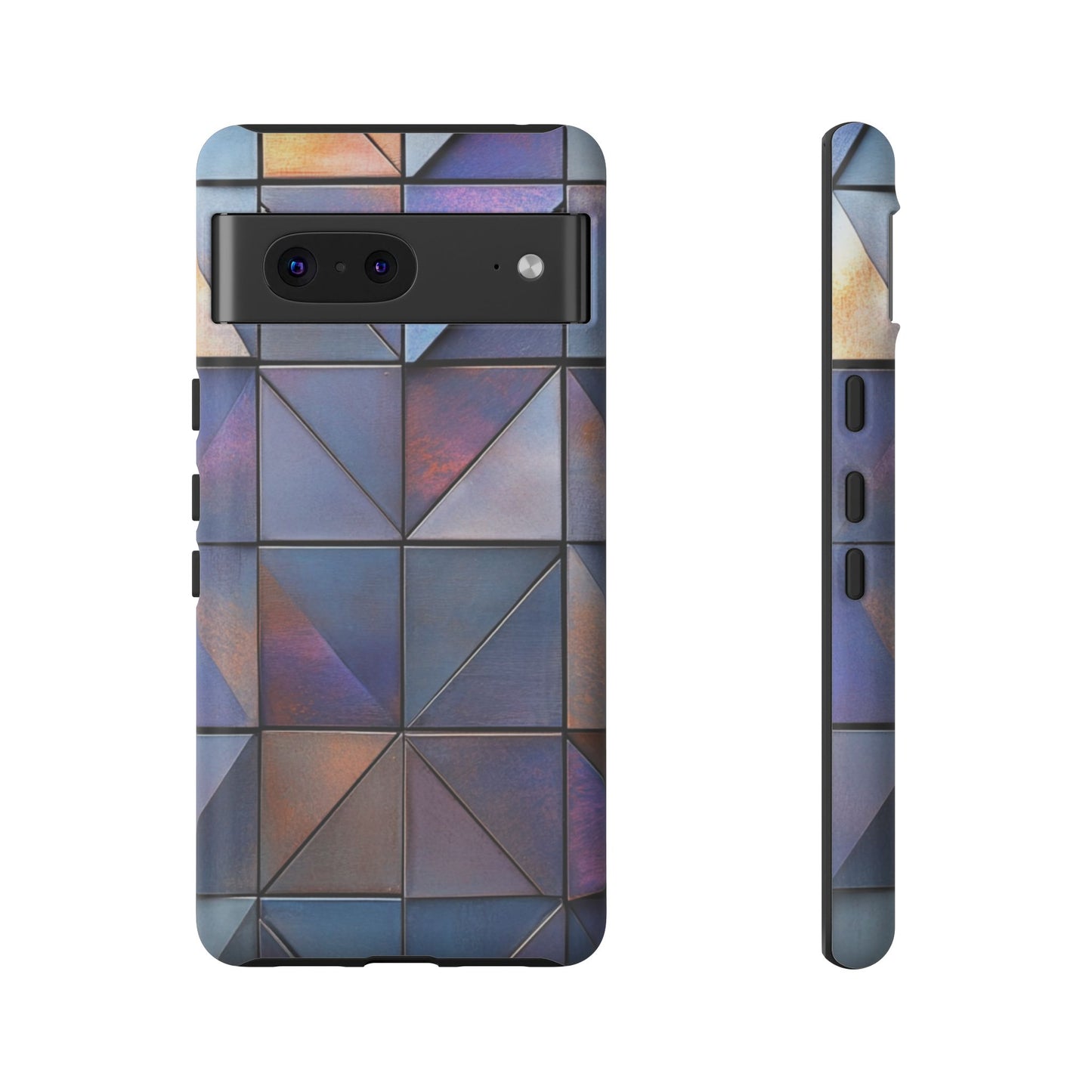 Iridescent Geometric Triangles Phone Case - iPhone, Samsung Galaxy, Google Pixel