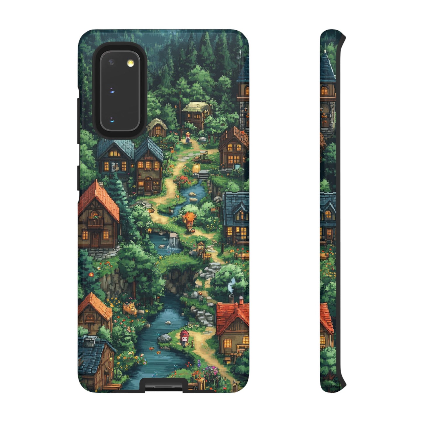 Enchanted Village: Pixel Paradise Phone Case - iPhone, Google Pixel, Samsung Galaxy