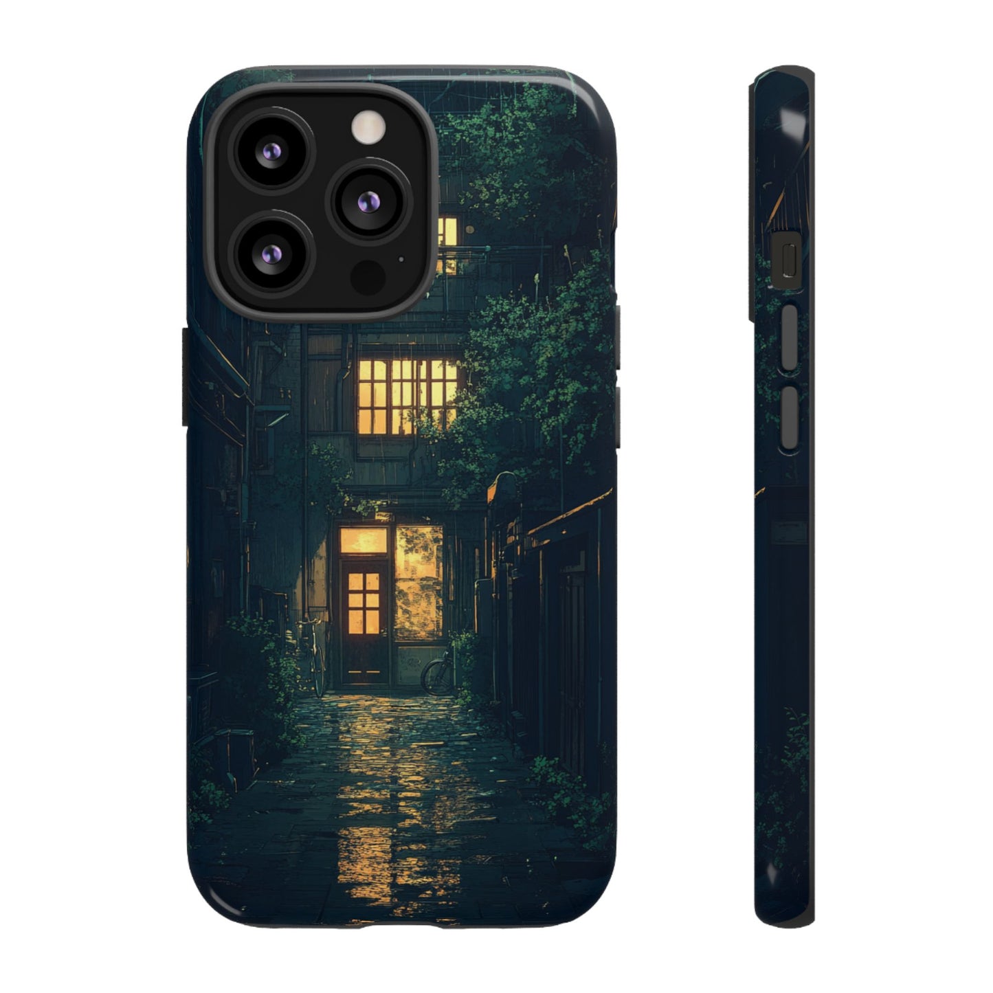 Rainy Alley - Tough iPhone Case