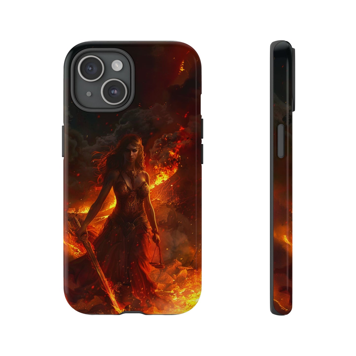 Fiery Goddess Nemesis Phone Case - iPhone, Google Pixel, Samsung Galaxy