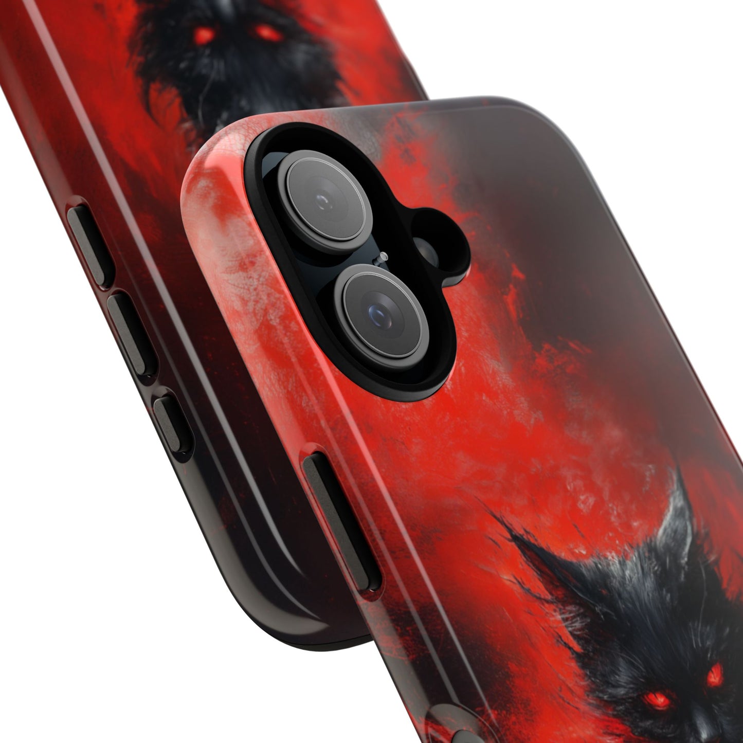 Fire Demon Black Cat - Tough iPhone Case
