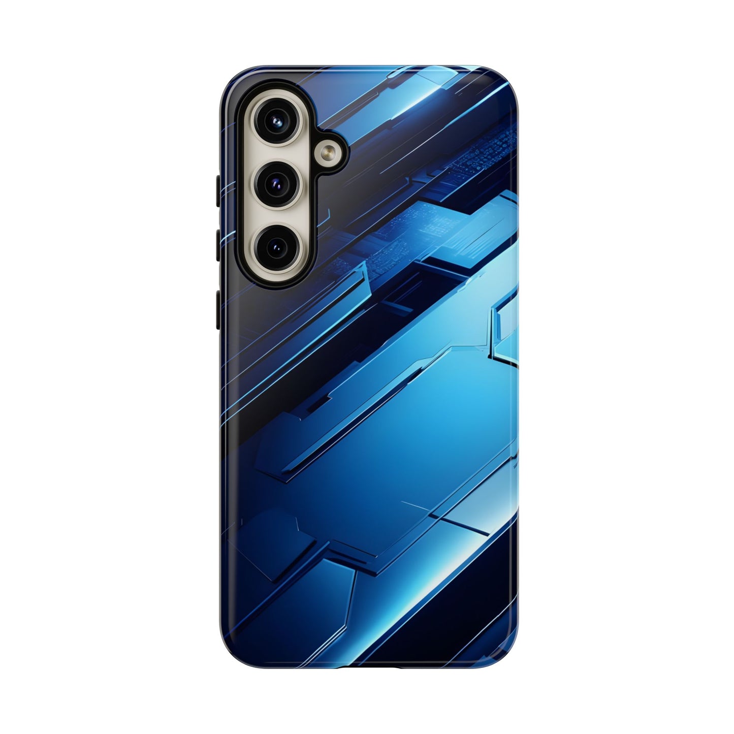 Blue Tech Matrix - Tough Samsung Galaxy Case