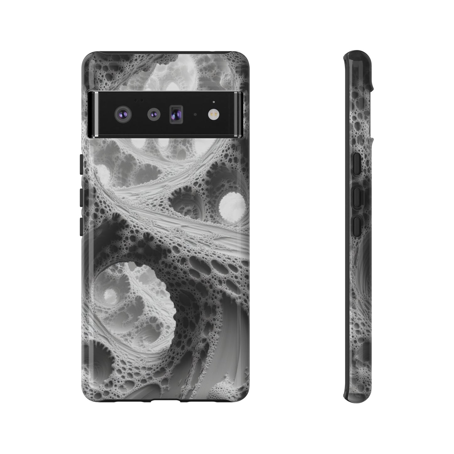 Monochrome Fractal – Tough Google Pixel Case