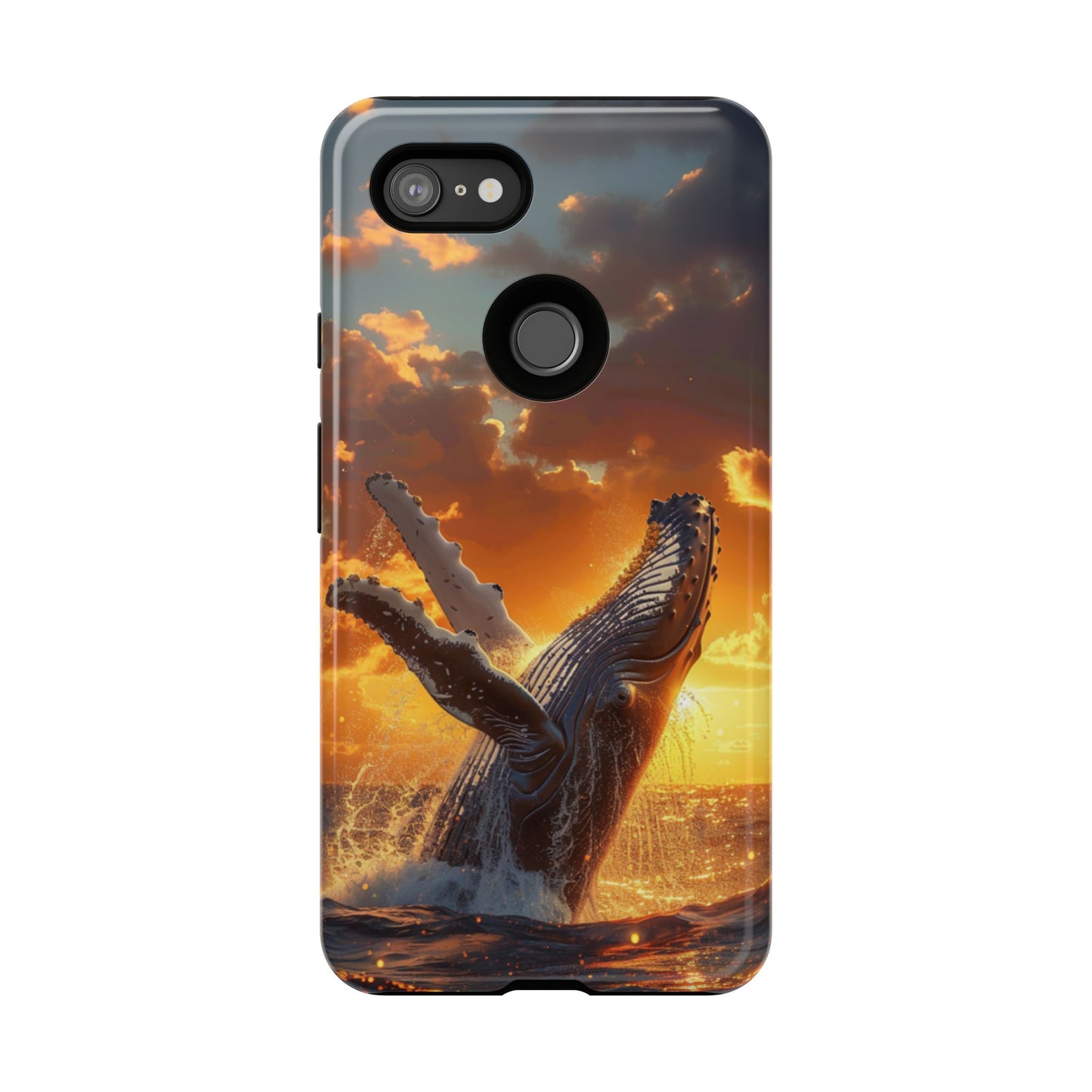 Sunset Breach Whale – Tough Google Pixel Case