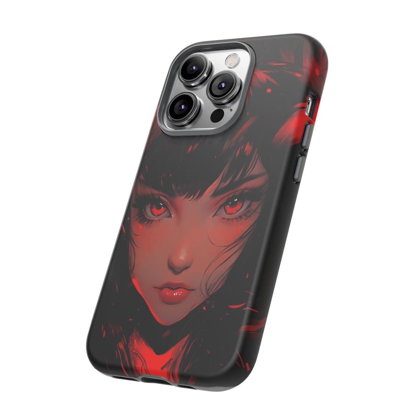 Fiery Gaze Anime Phone Case – iPhone, Google Pixel, Samsung Galaxy