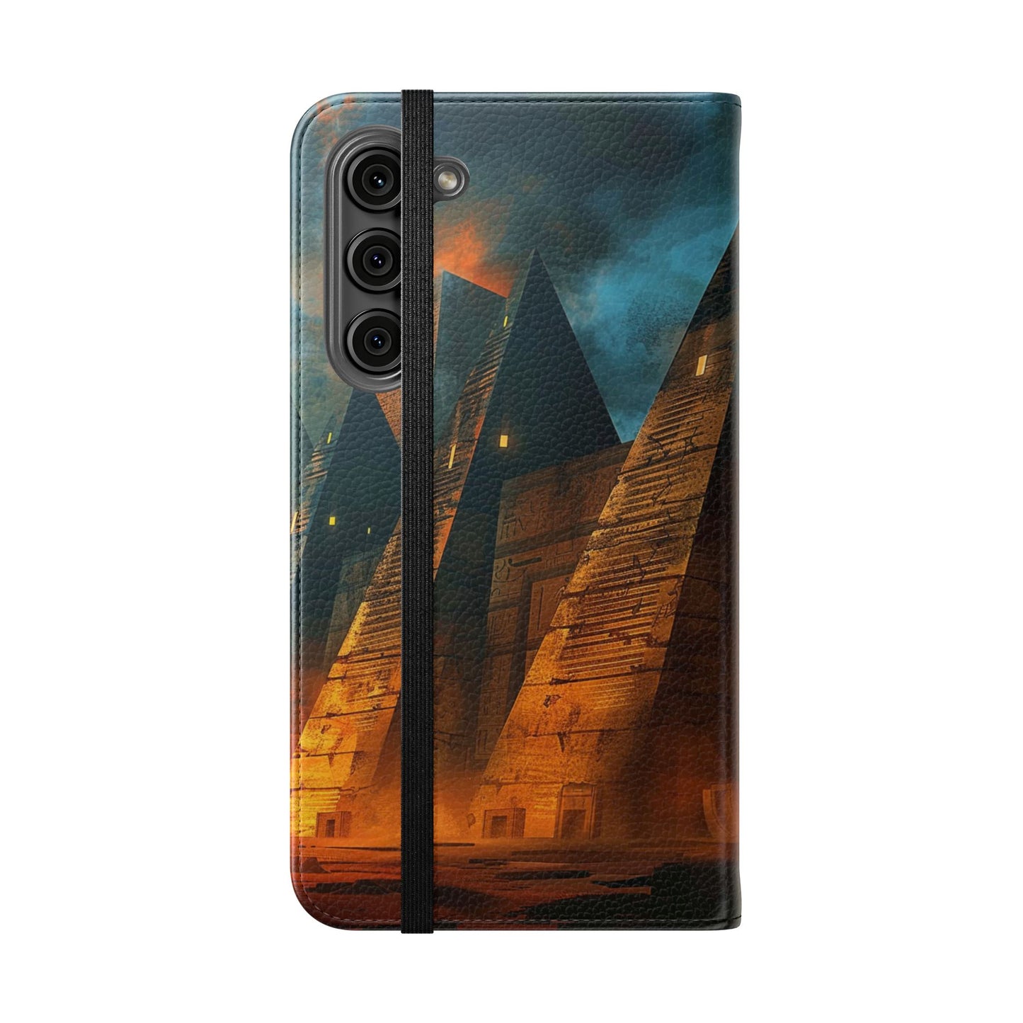 Ancient Egyptian Pyramids Sunset - Wallet Flip Case