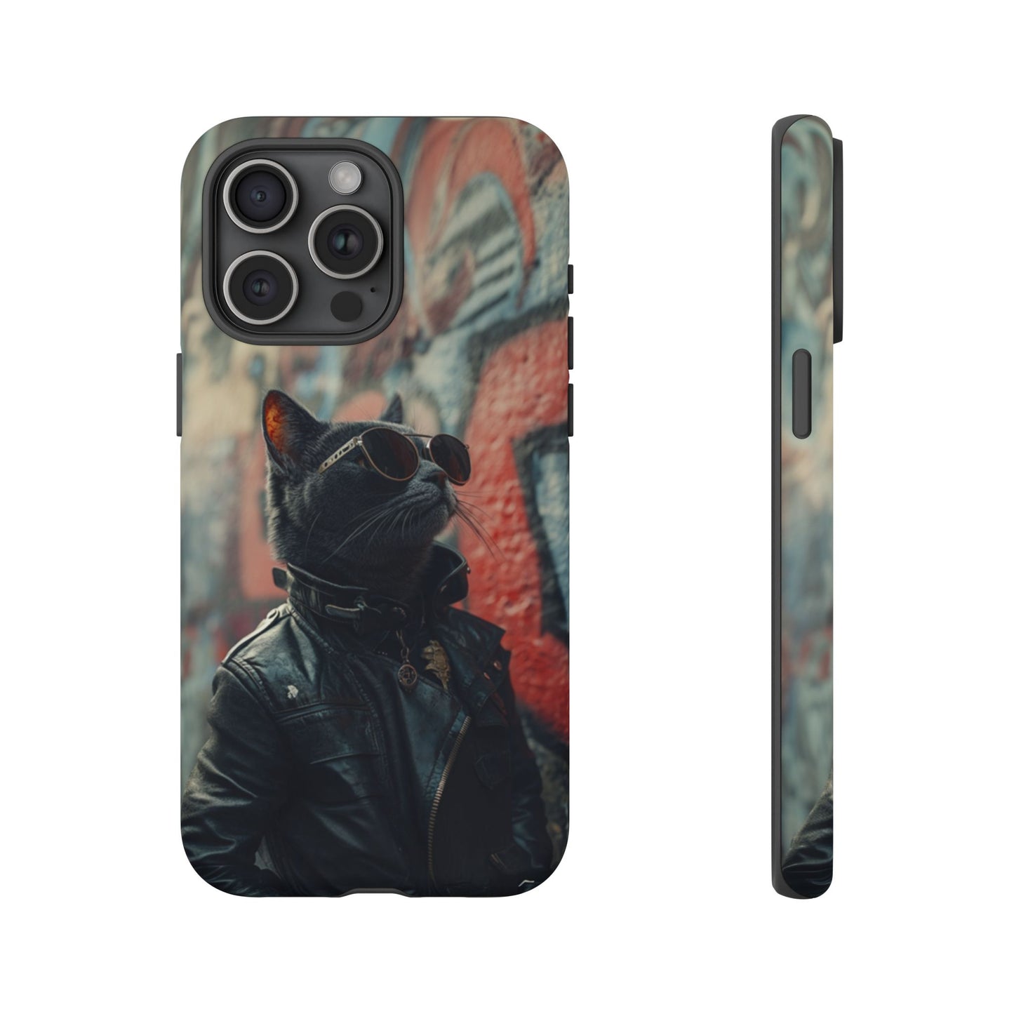 Punk Rock Cat Phone Case – iPhone, Google Pixel, Samsung Galaxy