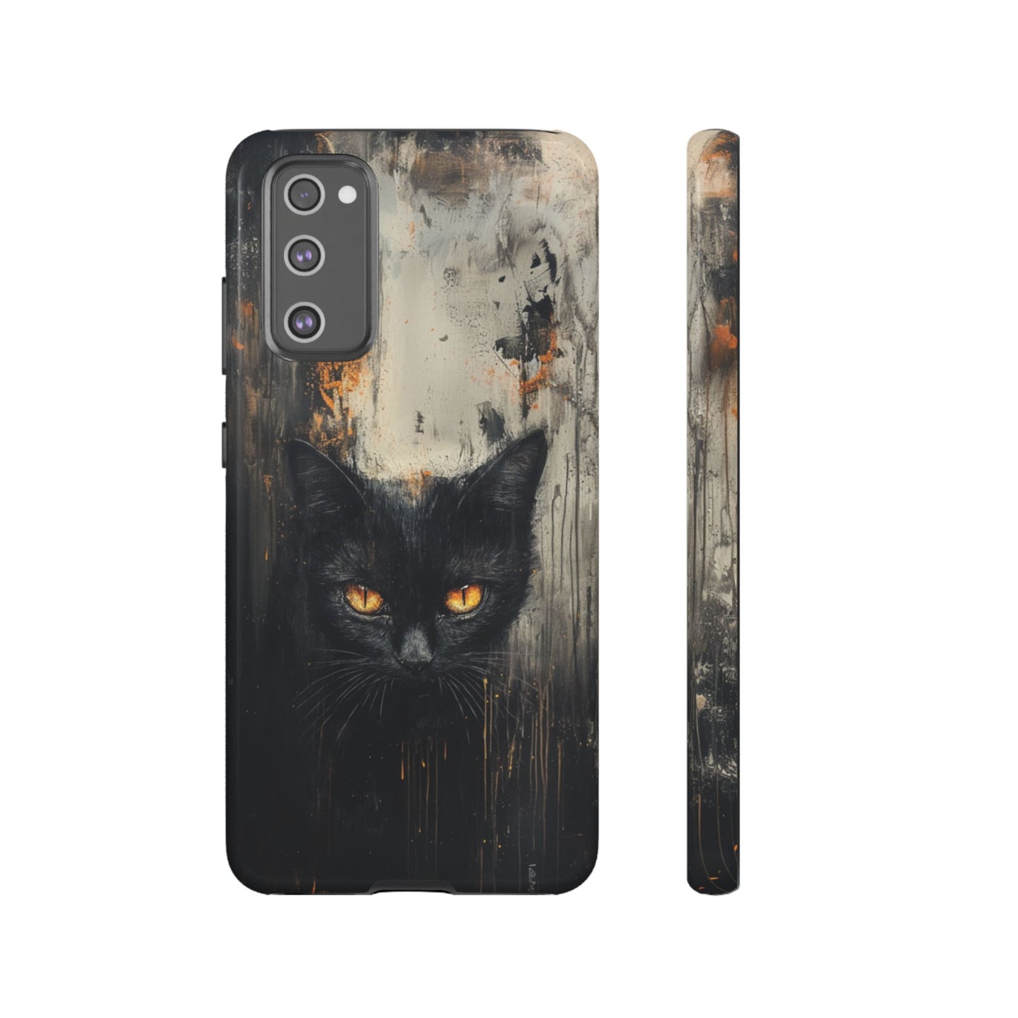Black Cat Shadow Gaze - Tough Samsung Galaxy Case