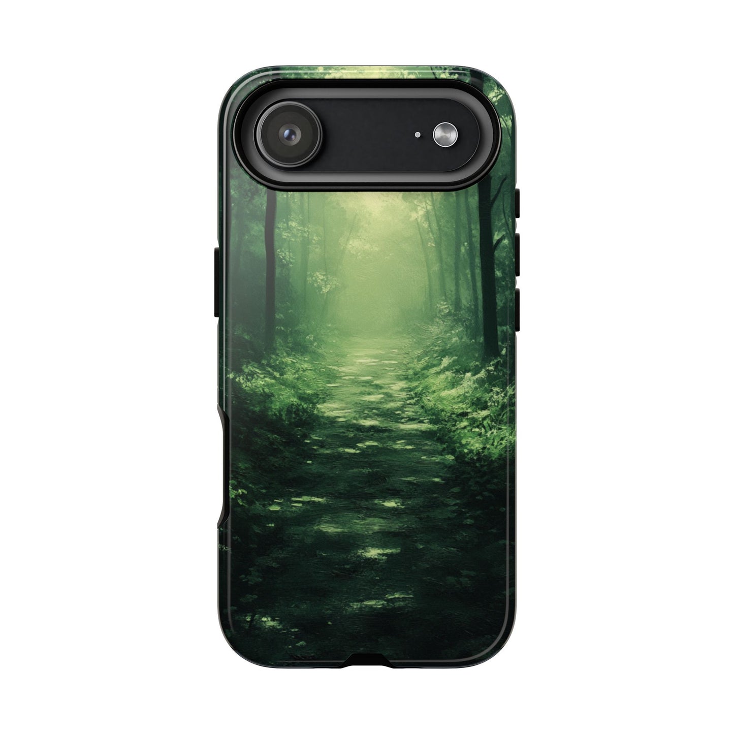 Emerald Mist Forest Path - Tough iPhone Case