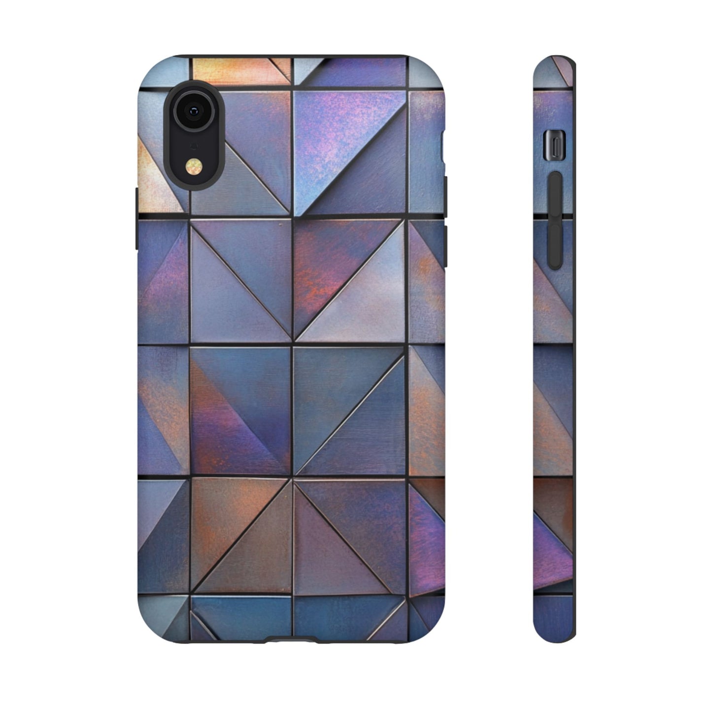 Iridescent Geometric Triangles Phone Case - iPhone, Samsung Galaxy, Google Pixel