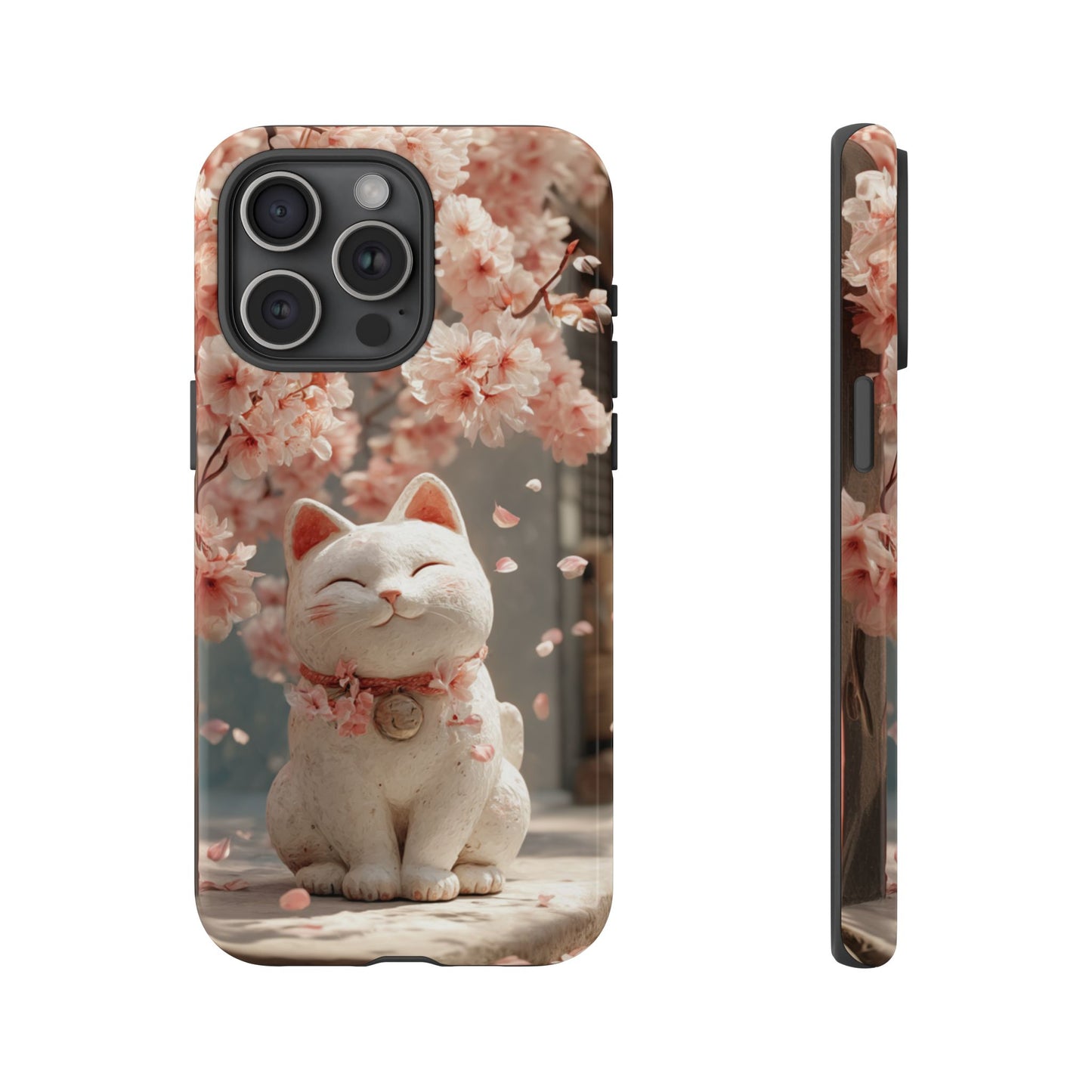 Sakura Lucky Cat - Tough iPhone Case