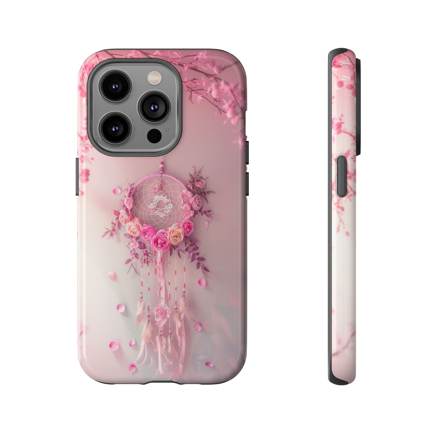 Pink Rose Dreamcatcher - Tough iPhone Case