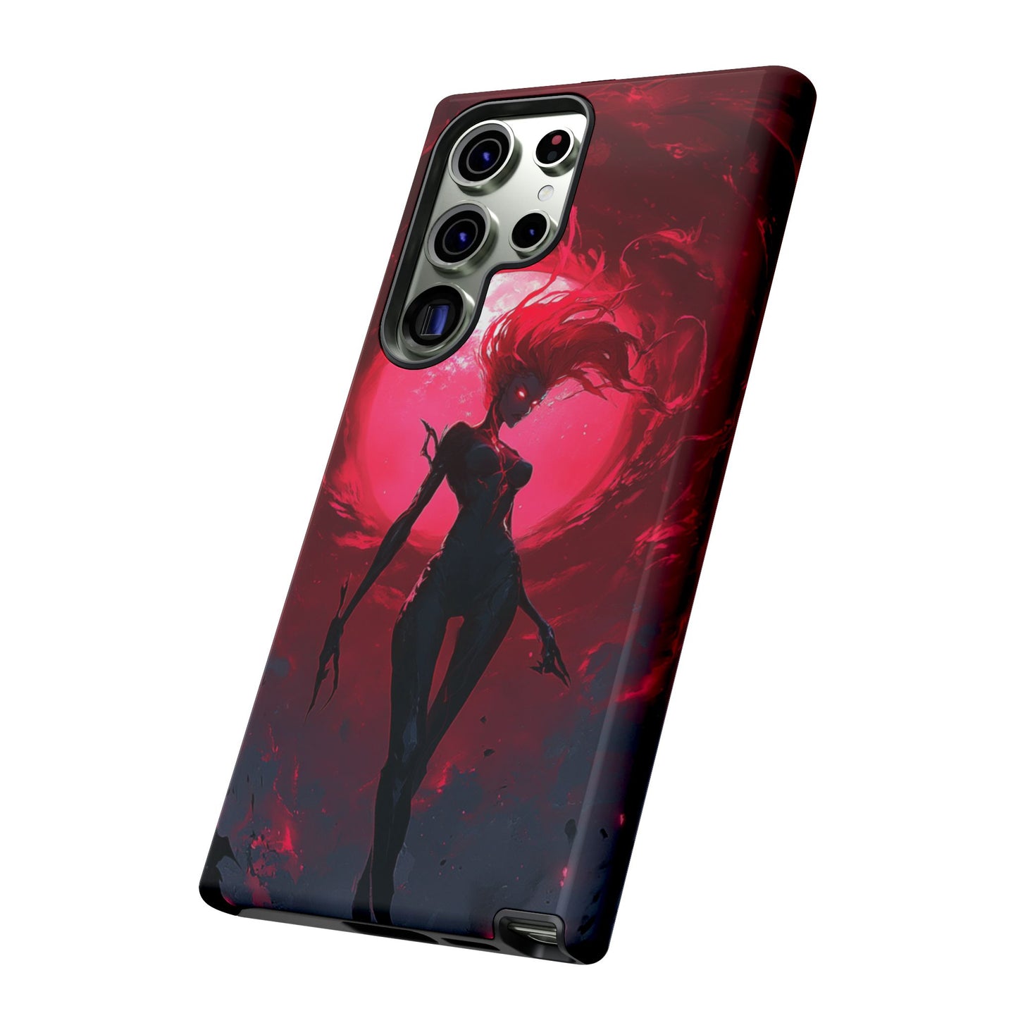 Crimson Eclipse Gothic Gaming Phone Case - iPhone, Google Pixel, Samsung Galaxy