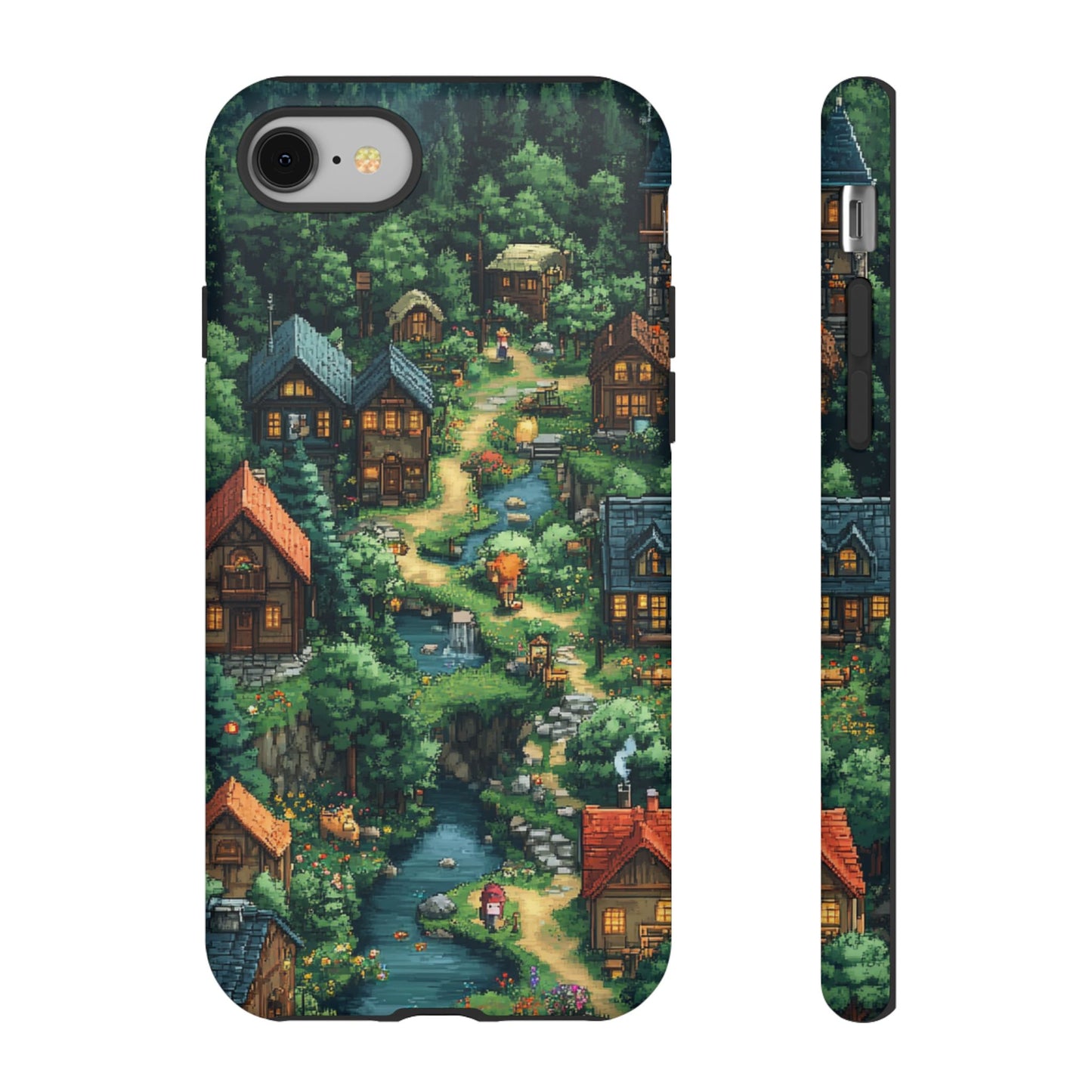 Pixel Forest Hamlet - Tough iPhone Case
