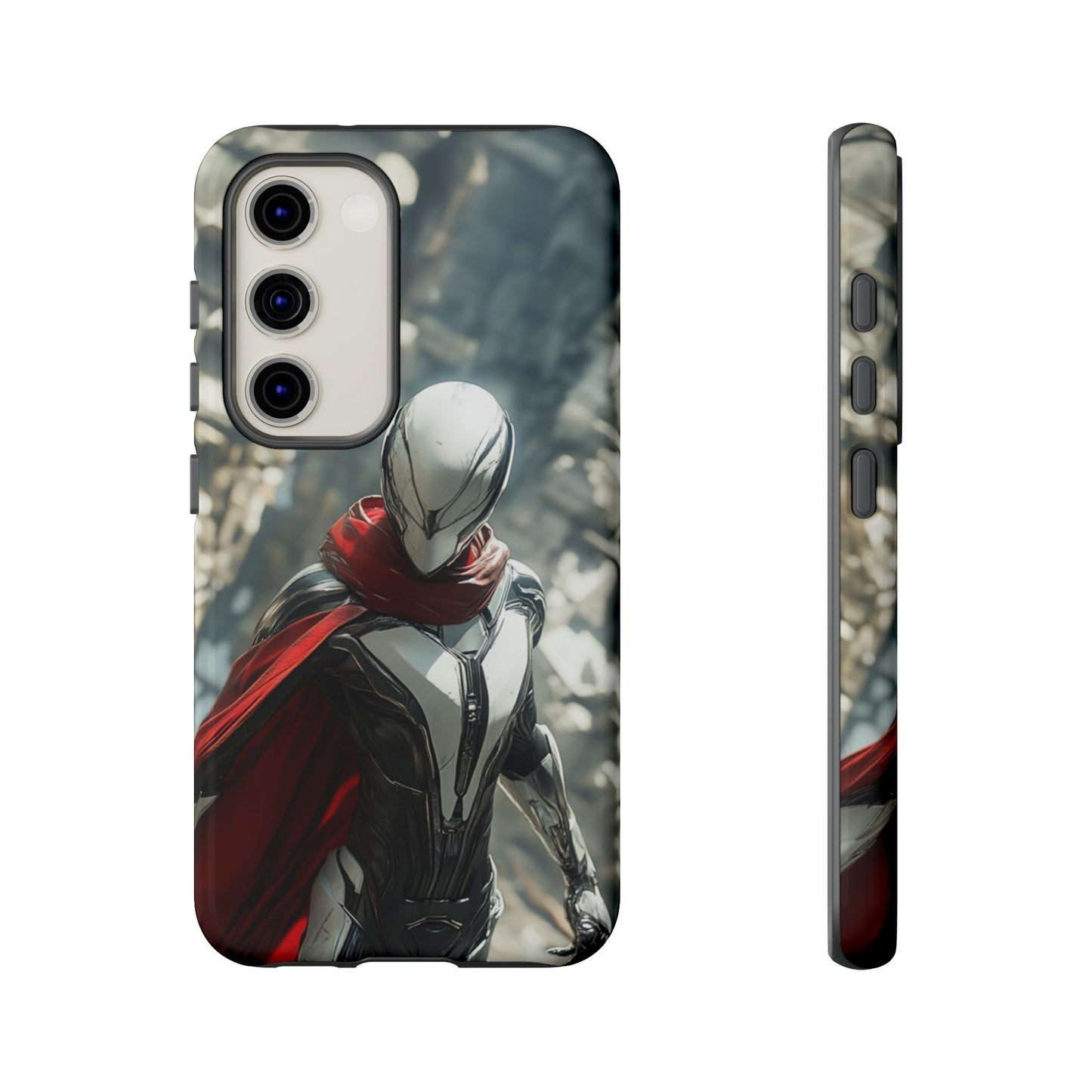 Crimson Sentinel Phone Case – iPhone, Google Pixel, Samsung Galaxy