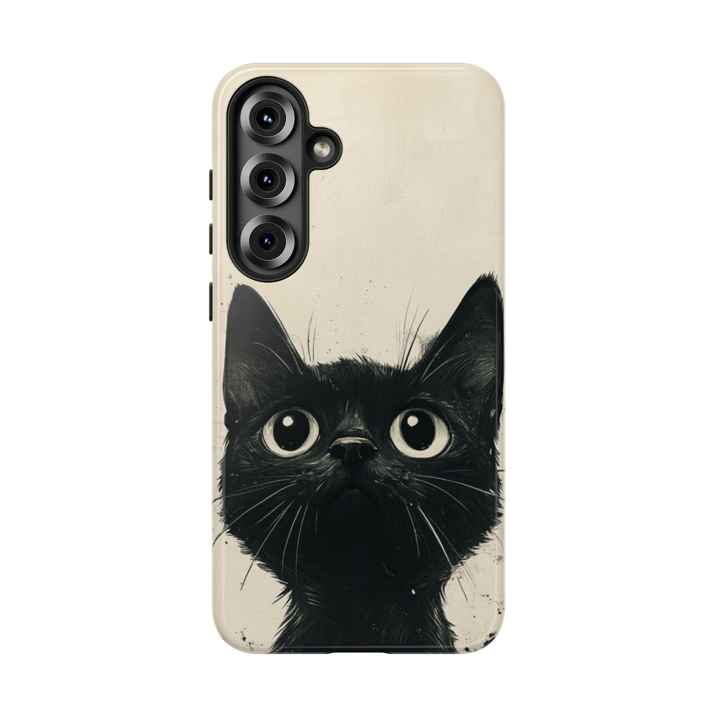 Black Cat Ink Sketch - Tough Samsung Galaxy Case