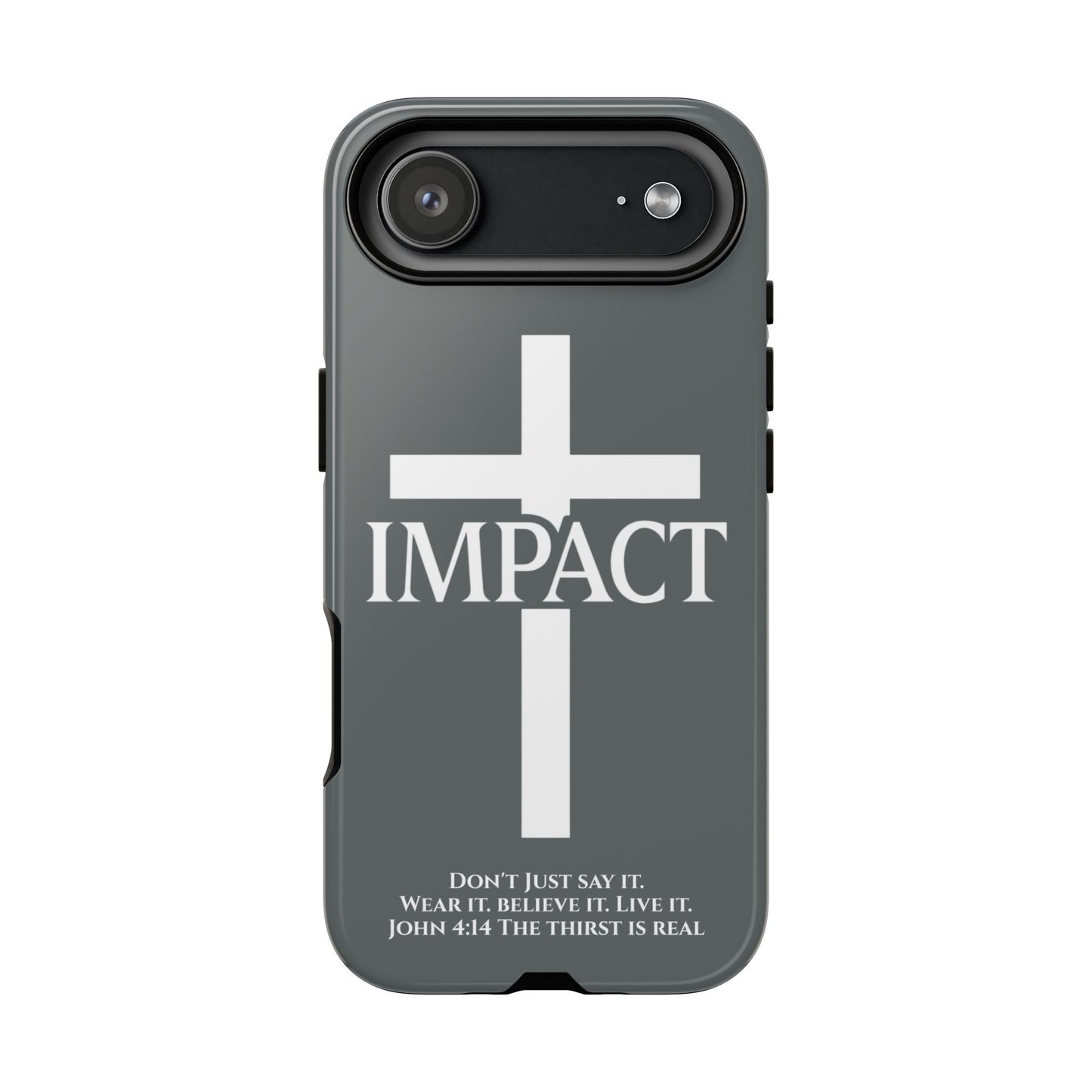 Impact Gray- Tough iPhone Case